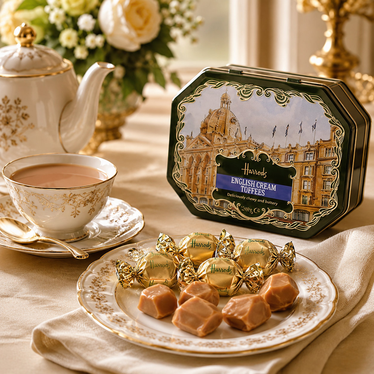 英国アンティークボックス HARRODS Buy Harrods Heritage Toffee Gift Box Online